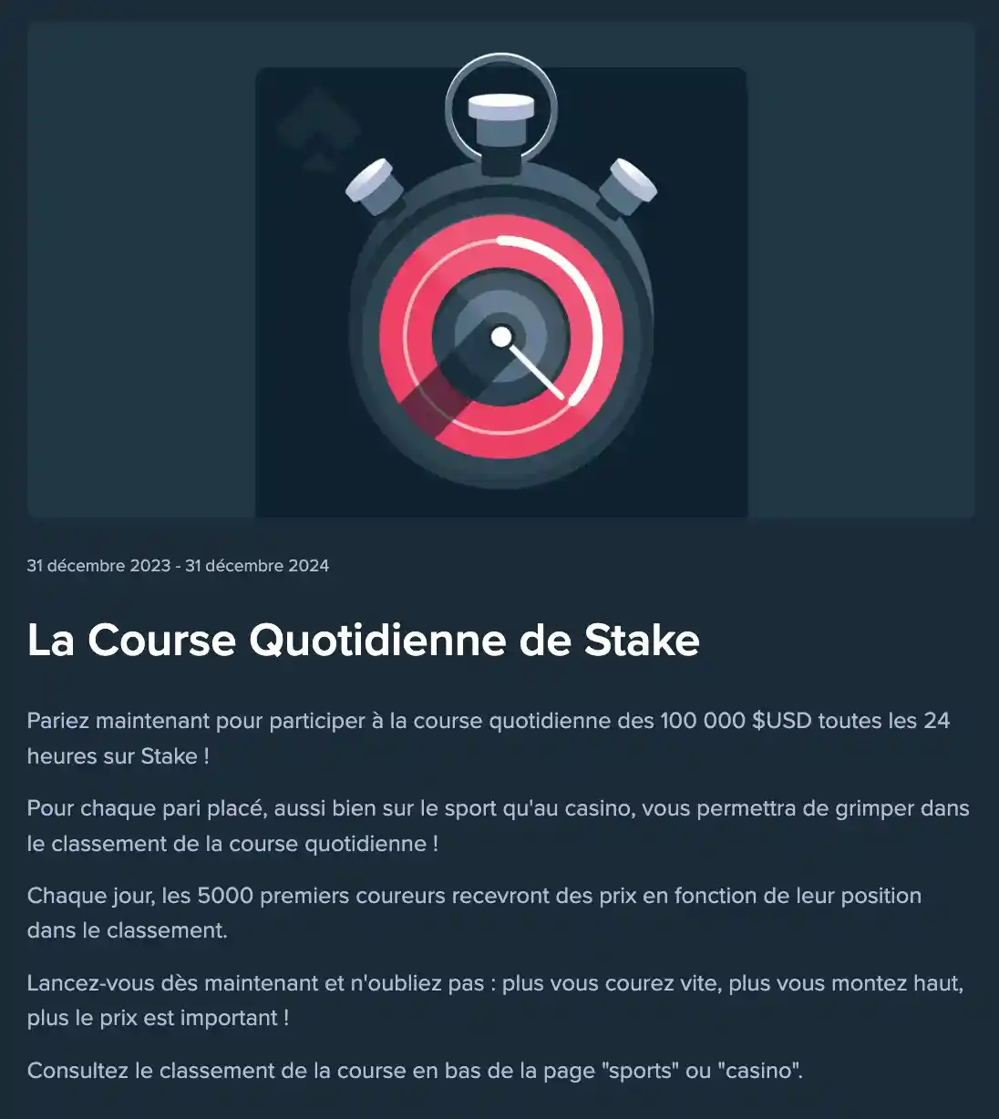 code promo stake casino